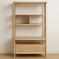 Regal mit Schubladen Holz Natur 80x35x150cm