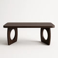 Rechteckiger Couchtisch aus Walnussholz 120cm x 60cm x 45cm