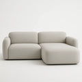Ecksofa Beige Textil L-Form 250x160x85 cm