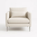 Sessel Creme Textil 80x78x90cm