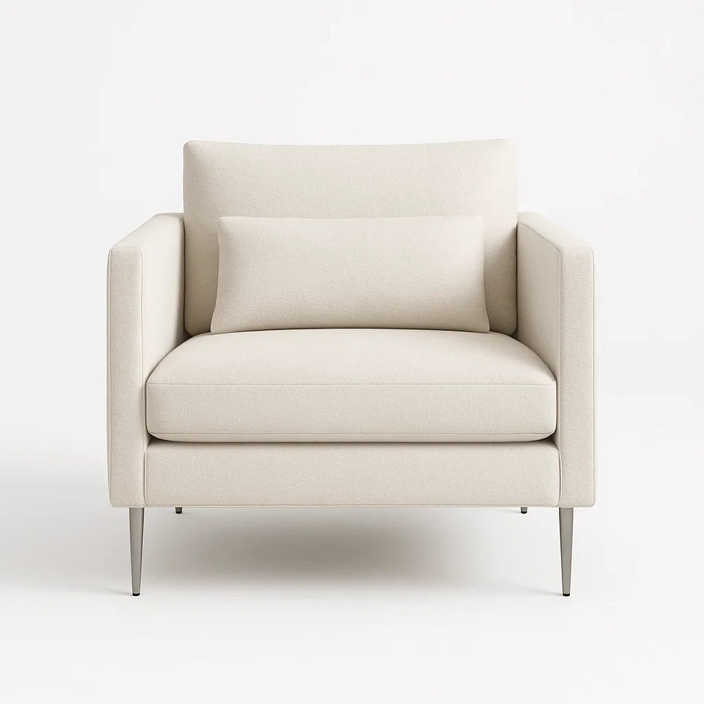 Sessel Creme Textil 80x78x90cm